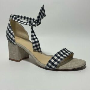 ALEXANDRE BIRMAN
Canvas Gingham Clarita Heels Size 37.5